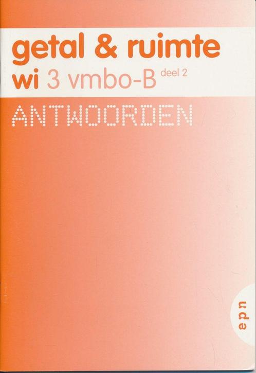 Getal en Ruimte 3 Antwoorden VMBO-B deel 2, Boeken, Schoolboeken, Nieuw, Verzenden