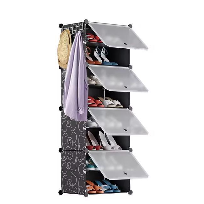 Schoenenrek voor 16 Paar – 8-Laags Stofdicht Schoenenrek, Huis en Inrichting, Kasten | Schoenenkasten, Nieuw, Verzenden