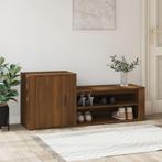 vidaXL Schoenenkast 130x35x54 cm bewerkt hout bruin, Verzenden, Nieuw