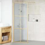vidaXL Inloop Douche Wand Goud 80 x 195 cm gehard glas, Verzenden, Nieuw