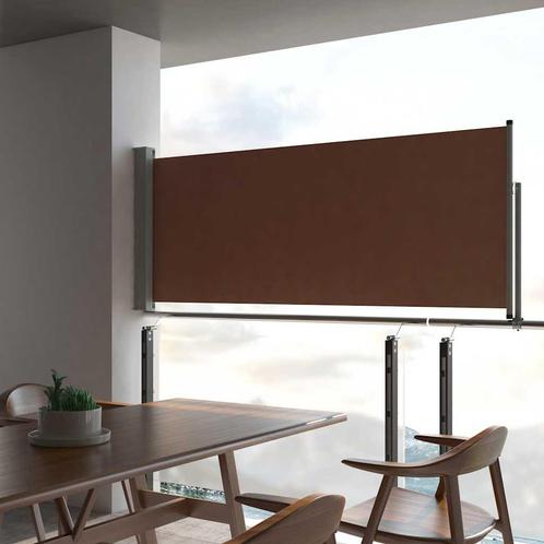 vidaXL Tuinscherm uittrekbaar 100x300 cm bruin, Tuin en Terras, Zonneschermen, Nieuw, Verzenden
