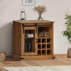 vidaXL Dressoir HALDEN met schuifdeur 80x40x80 cm massief, Huis en Inrichting, Verzenden, Nieuw, 50 tot 100 cm, Grenenhout