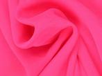 Chiffon stof - Neon roze - Per 15 of 50 meter, 200 cm of meer, Nieuw, Polyester, Ophalen of Verzenden