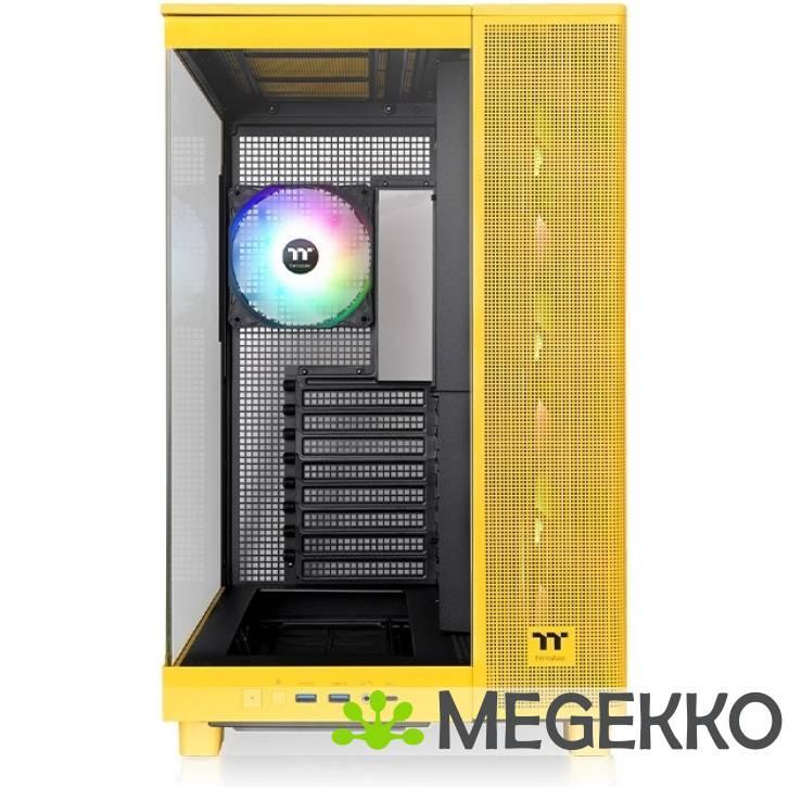 Thermaltake View 380 XL TG ARGB Midi Tower Geel, Computers en Software, Computerbehuizingen, Nieuw, Verzenden