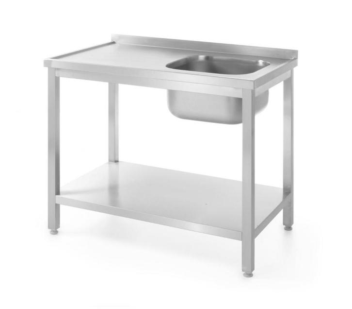 RVS Spoeltafel met spoelbak rechts Profi Line, Zakelijke goederen, Horeca | Keukenapparatuur, Nieuw in verpakking, Verzenden