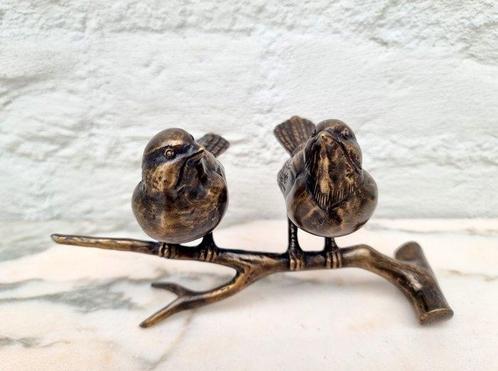 Beeldje - Verliefde vogels - Brons, Antiek en Kunst, Kunst | Designobjecten