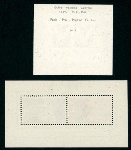 Zwitserland 1945/1948 - Bondsstempels - 2 postfrische Blöcke, Postzegels en Munten, Postzegels | Europa | België