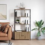vidaXL Boekenkast artisanaal eikenkleurig 80 x 30 x 155,5 cm, Minder dan 50 cm, Verzenden, Nieuw, 150 tot 200 cm