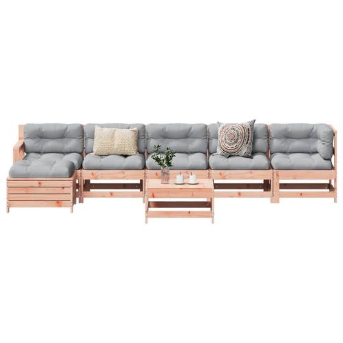 vidaXL 7-delige Loungeset massief douglashout, Tuin en Terras, Tuinsets en Loungesets, Loungeset, Nieuw, Verzenden