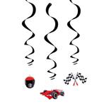 Formule 1 Hangdecoratie Race 85cm 3st, Hobby en Vrije tijd, Feestartikelen, Verzenden, Nieuw