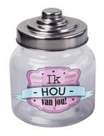 Snoeppot Ik Hou Van Jou 14cm, Verzenden, Nieuw