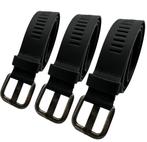 ARIESZZZ Riem Unisex Leder - Zwart - 3 pack, Nieuw