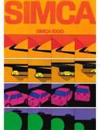 1969 SIMCA 1000 BROCHURE NEDERLANDS, Nieuw, Author