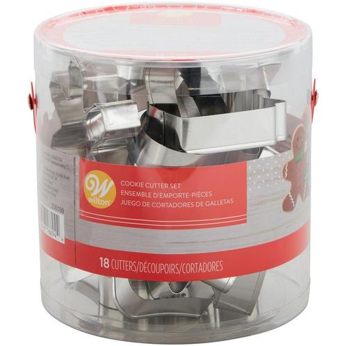 Wilton Uitstekers Kerst Assortiment Set/18, Hobby en Vrije tijd, Taarten en Cupcakes maken, Nieuw, Verzenden