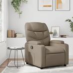 vidaXL Fauteuil verstelbaar kunstleer cappuccinokleurig, Huis en Inrichting, Fauteuils, Verzenden, Nieuw