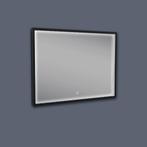 Badkamerspiegel BWS Miami LED Verlichting Mat Zwart 80x60 cm, Ophalen of Verzenden, Nieuw, Bad