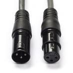 DMX kabel (m/v) | Nedis | 1 meter (Digitaal, 110 Ohm, 3-pin), Nieuw, Verzenden