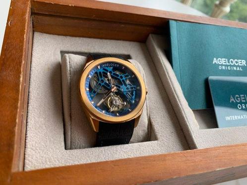 AGELOCER - 9104D6 Tourbillon double spring 80H power reserve, Sieraden, Tassen en Uiterlijk, Horloges | Heren