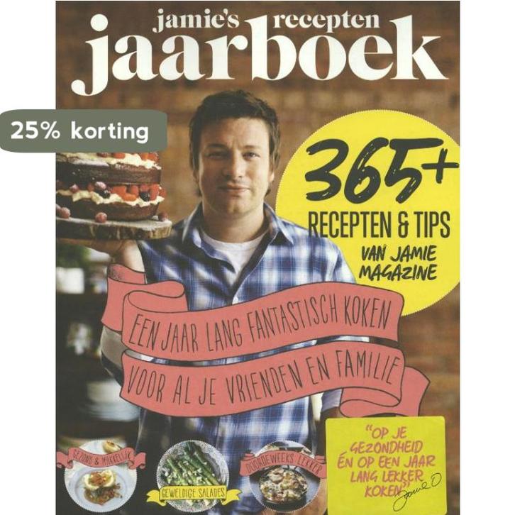 Jamies recepten jaarboek 9789085713029 Jamie Oliver, Boeken, Kookboeken, Gelezen, Verzenden