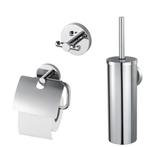 Toiletset Giftbox Haceka Aqualux PRO2000 Chroom, Ophalen of Verzenden, Nieuw, Chroom, Bad