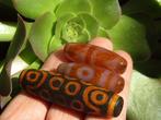 3 Dzi: Double Tiger Tooth & 3 Eyes (37mm) + 21 Eyes (54mm) -