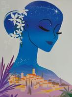 Richard - Original Travel Poster GRASSES French Riciera -