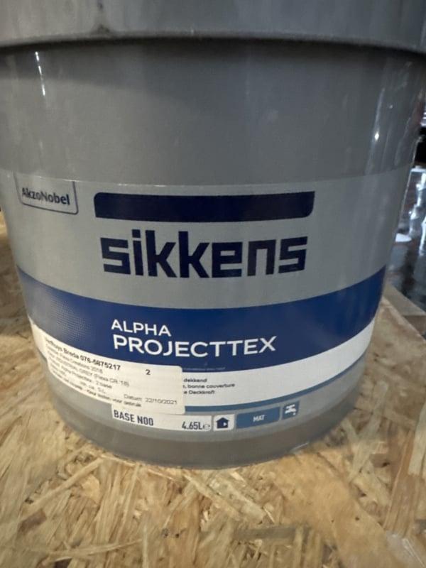 Sikkens Alpha Projecttex - INDUSTRIAL GREY - 5 liter, Doe-het-zelf en Verbouw, Verf, Beits en Lak, Verf, Grijs, Nieuw, 5 tot 10 liter