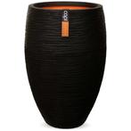 Capi Bloempot Nature Rib elegant Deluxe 40x60 cm zwart KB..., Verzenden, Nieuw