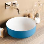 MONDIAZ COSS Waskom solid surface 36cm kleur Jeans / Talc, Ophalen of Verzenden, Nieuw, Overige typen