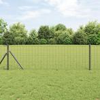 vidaXL Euro Hek met 13 Palen 0.4x50 m Gegalvaniseerd Staal, Tuin en Terras, Verzenden, Nieuw, IJzer