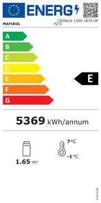 Combisteel Wandkoeling | Noah | Zwart | +2°C/+8°C | Geforcee, Ophalen of Verzenden, Nieuw