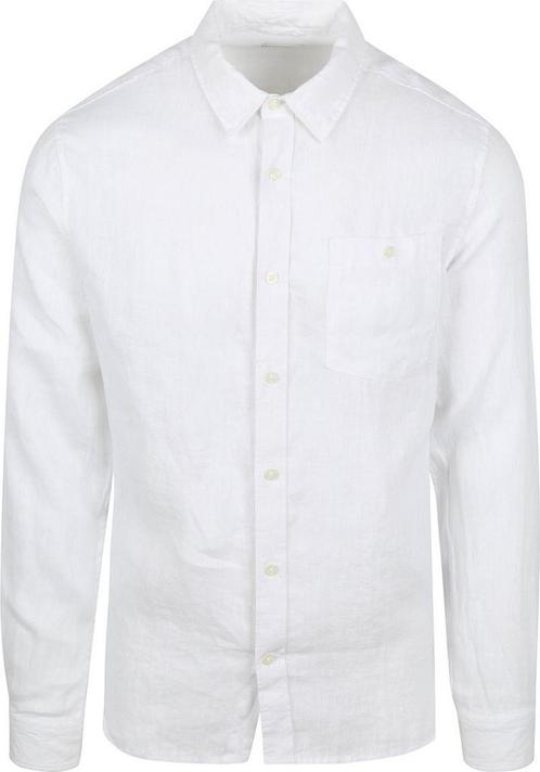 KnowledgeCotton Apparel Overhemd Linnen Wit maat L Heren, Kleding | Heren, Overhemden, Wit, Nieuw, Verzenden