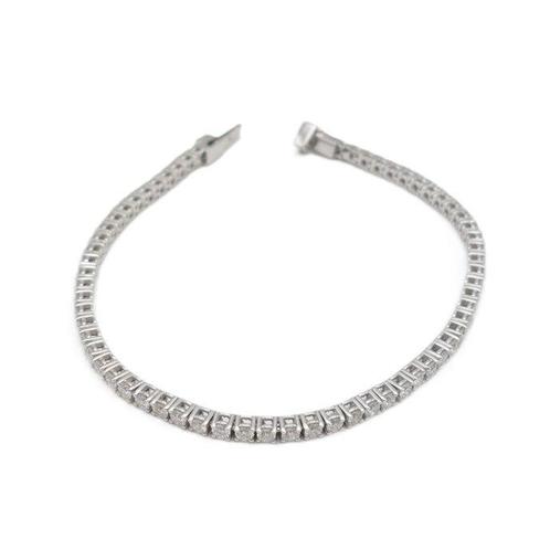 Armband - 18 karaat Witgoud - 3.23ct. tw. Diamant, Sieraden, Tassen en Uiterlijk, Armbanden
