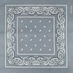 Bandana Zakdoek Paisley Print Licht Grijs, Nieuw