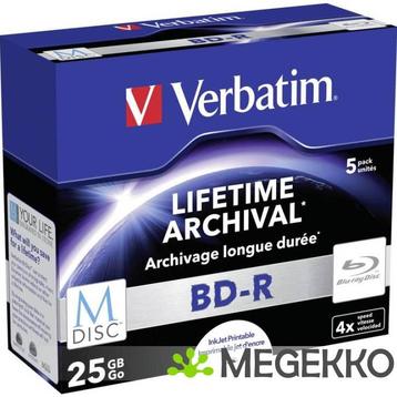 Verbatim BD-R Blu-Ray 25GB 4x 5st. Jewelcase MDISC beschikbaar voor biedingen