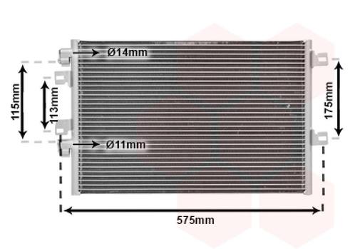 LUCHTCONDENSATOR VOOR RENAULT KANGOO 1997-2003 8200137650, Auto-onderdelen, Airco en Verwarming, Nieuw, Ophalen of Verzenden