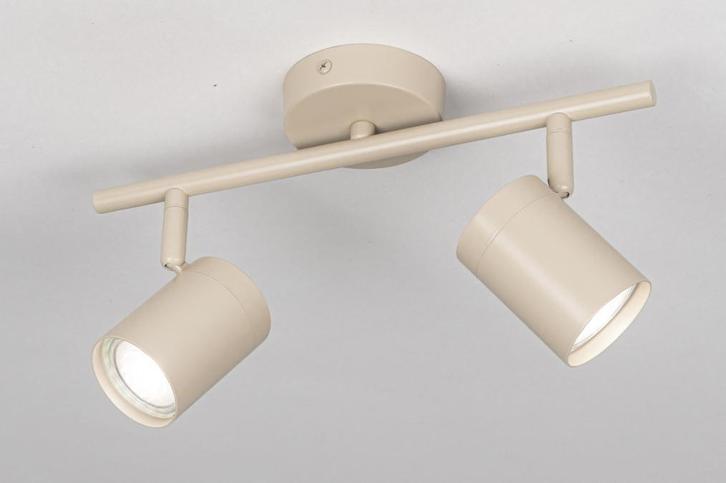Rietveld Spots - Beige, Zand - Metaal, Huis en Inrichting, Lampen | Hanglampen, Verzenden