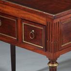 Hollandse Lodewijk XVI wandtafel als schenktafel in mahonie, Ophalen of Verzenden