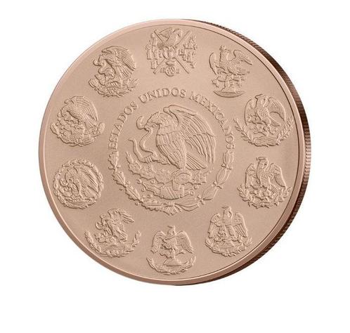 Mexico. 1 Onza 2024 Libertad - Rotgold Plated, 1 Oz (.999), Postzegels en Munten, Munten | Europa | Niet-Euromunten