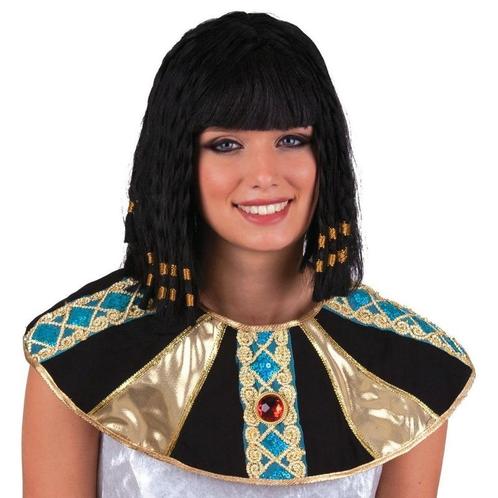 Farao damespruik Cleopatra zwart - Damespruiken, Hobby en Vrije tijd, Feestartikelen, Ophalen of Verzenden