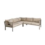 *WOONWINKEL* Brafab Weldon Tuin Hoekbank Khaki Aluminium Met, Tuin en Terras, Tuinsets en Loungesets, Verzenden, Nieuw