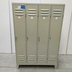 Retro 4-deurs kledingkast lockerkast 185x122x50 AFGEPRIJSD!