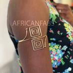 Afrikaanse stijl bovenarm Bangle armband sieraad - Square -