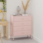 Ladekast | Lockerkast | Kledingkast | 80x40x100cm | Roze, Verzenden, Nieuw