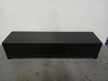 TV-meubel, zwart, B x D x H 181 x 45 x 40 cm beschikbaar voor biedingen
