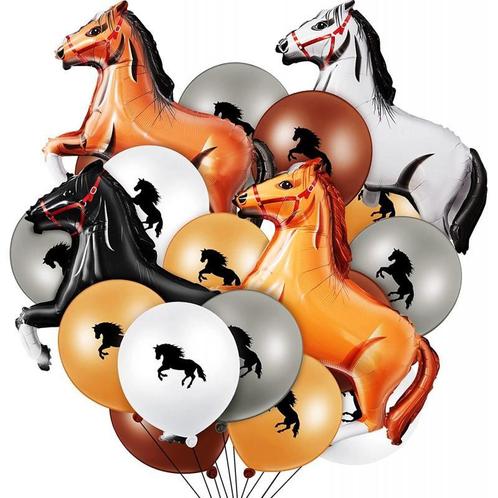 20-delige paarden ballonnen set, Dieren en Toebehoren, Paarden en Pony's | Overige Paardenspullen, Overige soorten, Nieuw, Verzenden