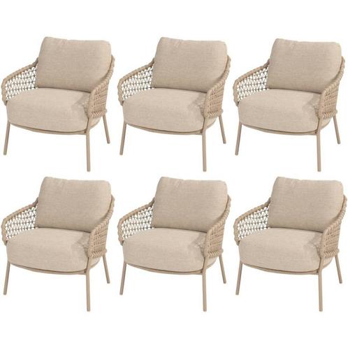 Sardinia low dining tuinstoel latte 4 Seasons Outdoor  set, Tuin en Terras, Tuinstoelen, Nieuw, Ophalen of Verzenden