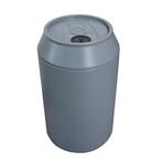CANMAN blikjes afvalbak 145 liter grijs, Verzenden