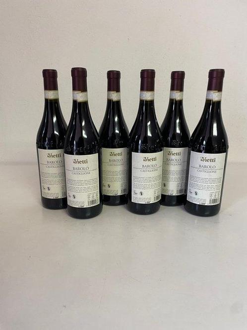 2019 Vietti Barolo Castiglione - Barolo DOCG - 6 Flessen, Verzamelen, Wijnen