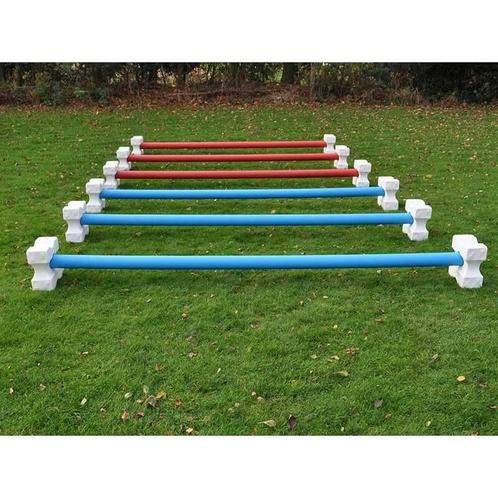 Set 12 cavalettiblokken, 6 springbalken 3 m kunststof met .., Dieren en Toebehoren, Paarden en Pony's | Overige Paardenspullen